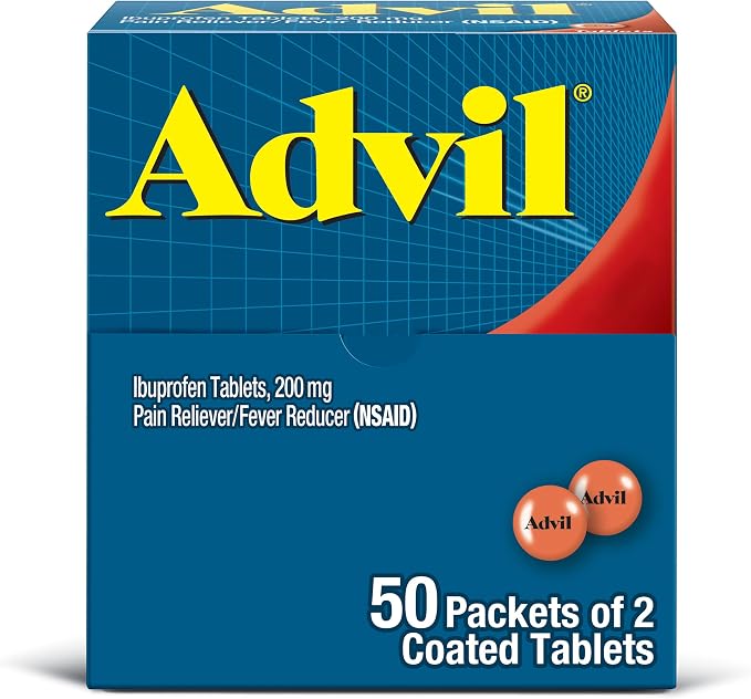 "Advil Ibuprofen Pain Relief & Fever Reducer Tablets "